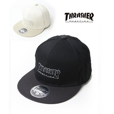 THRASHER MAG LOGO オーガニックコットン 平つばキャップ 24TH-C01画像