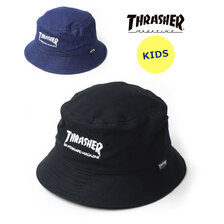 THRASHER キッズ MAG LOGO ツイル バケットハット K-THR-H01K画像