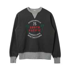 BARNS 30/7 COZUN Switching Rib Sweatshirt SOUTH PACIFIC BR-25359画像