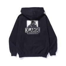 X-LARGE OG BOX ZIP UP HOODED SWEATSHIRT 101261012001画像
