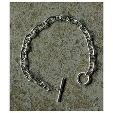 INTERIM ANCHOR CHAIN T-BAR BRACELET ITALIAN SILVER 925 PETIT IT000586画像
