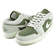 NIKE AIR JORDAN 1 LOW SE medium olive/lt orewood brn 213424-2MC画像