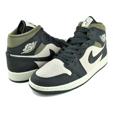 NIKE AIR JORDAN 1 MID SE lt orewood brn/off noir 206750-6UI画像