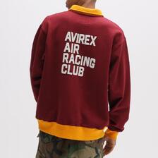 AVIREX A.A.R.C HALF ZIP SWEAT 7836132004画像