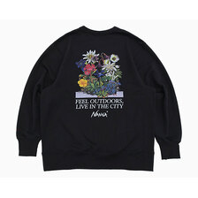 NANGA ECO HYBRID VINTAGE FLOWER SWEAT SHIRT N2600-1K021Z画像