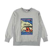 NANGA ECO HYBRID KEEP ROLLING SWEAT SHIRT N2600-1K022Z画像