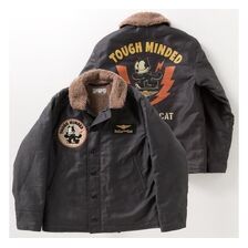 TOYS McCOY N-1 DECK JACKET FELIX THE CAT "TOUGH MINDED" TMJ2522画像