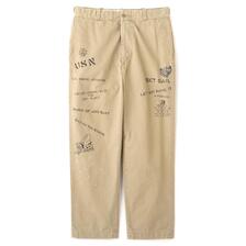 AVIREX AGED-LOOK STENCIL CHINO PANTS 7836110012画像