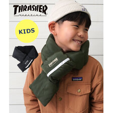 THRASHER キッズ MAG LOGO &times; ピレアネーム ポリエステルタフマフラー 22TH-K54K画像