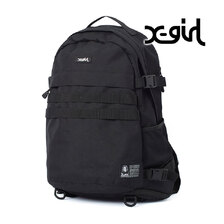 X-girl FACE LABEL ADVENTURE BACKPACK 105261053009画像