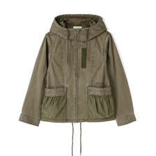 AVIREX WOMAN MILITARY ZIP POCKET DETACHABLE JACKET 7836152602画像