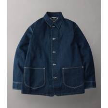 THE FLAT HEAD 12.5 oz LEFT TWILL WEAVE ZIMBABWEAN COTTON DENIM COVERALL -FADE- FN-OJ-DC201F画像