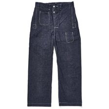 John Gluckow by WAREHOUSE Lot JG-01S 1910s Netmaker's Trousers ストライプデニム画像