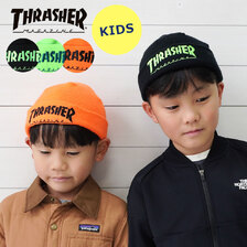 THRASHER キッズ MAG LOGO ネオンビーニー 24TH-N51K画像