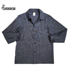 Le LABOUREUR VESTON INDIGO CHAMBRAY COVERALL EXCLISIVE indigo LL2161CH画像