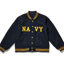 WAREHOUSE Lot 2240 1950'S NAVY VARSITY JACKET画像