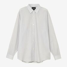 GOLDWIN Fine Cotton Seersucker Striped Shirt GL56147画像