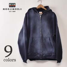 MOOJIMOOJI OVERSIZED ZIP-UP HOODIE AGED画像