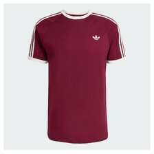 adidas Originals 3 Stripes S/S Tee Maroon / Off White KQ9639画像