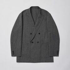 ULTERIOR WOOL WASHI HERRINGBONE DB JKT UJK28-LA227-A画像