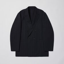 ULTERIOR WOOL WASHI STRIPE DB JKT UJK28-LA233-B画像