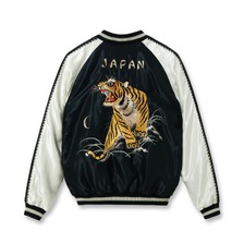 TAILOR TOYO Lot No. TT15877-119 / Mid 1950s Style Acetate Souvenir Jacket &ldquo;ROARING TIGER&rdquo; &times; &ldquo;BLACK DRAGON&rdquo;画像