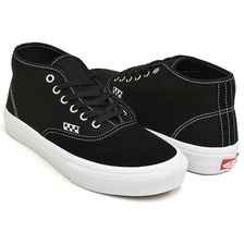 VANS SKATE AUTHENTIC MID BLACK / WHITE VN000EEQY28画像