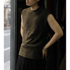 NONNOTTE Hard Twist Ostrich Jersey Sleeveless Shirt N-26S-053画像