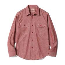 SUGAR CANE Lot No. SC29682 / RED CHAMBRAY WORK SHIRT (LONG SLEEVE)画像