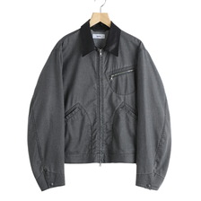 marka WORK JACKET -WASHABLE 2/72 WOOL GABARDINE PIGMENT PRINT- M26A03BL01C画像