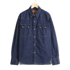 REMI RELIEF 8.5oz DENIM WESTERNSHIRT (ノコギリ型フラップ) RN2027SDQ画像