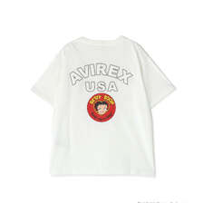 AVIREX &times; Betty Boop VARSITY LOGO S/S T-SHIRT 7836135616画像