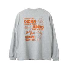 BARNS 16/- Slaps L/S Print T-shirt GOOD Birdies BR-26127画像