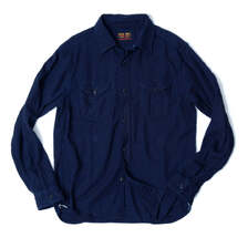 UES インディゴ コットンビエラシャツ 502603画像