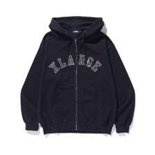 X-LARGE CAMO PATCH ZIP UP HOODED SWEATSHIRT 101261012012画像