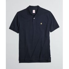 Brooks Brothers KNT SS SUPIMA STRETCH POLO ORG 100174361画像