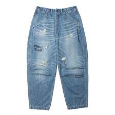 Liberaiders DAMAGED DENIM SARROUEL PANTS 737052601画像