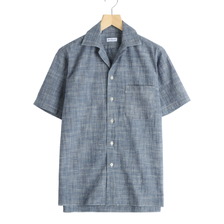 Errico Formicola CESARE M/C Open Collar S/S Shirts Dungaree 11-3677-3画像