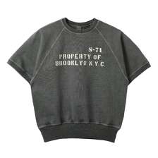 BARNS 90's Half Sleeves Sweatshirt MIL Stencil BR-26117画像