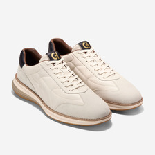 COLE HAAN GRANDPRO TOUCHLINE ENERGYWEAVE IVORY/SILVER BIRCH SUEDE/IVORY C43074画像