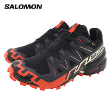 SALOMON SPEEDCROSS 6 GORE-TEX Black/Fiery Red/Almond Milk L49226000画像