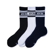 NEW ERA SOCKS CREW 3PAIRS LINE MULTI 14518181画像