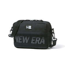 NEW ERA ショルダーポーチ ラージ 2L プリントロゴ ブラック &times; ホワイト 14521315画像