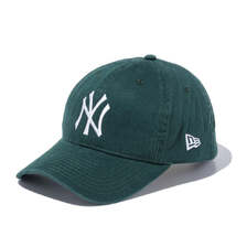 NEW ERA 9TWENTY ニューヨーク・ヤンキース ウォッシュドコットン ダークグリーン &times; ホワイト 14525118画像