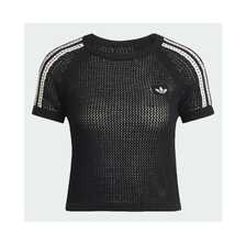 adidas Originals KNITTED CROCHET CALI TEE BLACK WY172/KC6481画像
