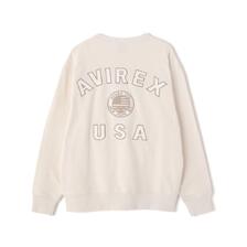 AVIREX VARSITY FLAG CREW NECK SWEAT 7836132005画像