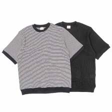 Healthknit Basic Waffle Ribbed-Hem Crewneck S/S 633S画像