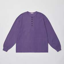 ULTERIOR FADED TWIST TENJIKU HENLEY-NECK TOP UCS107-LA244画像