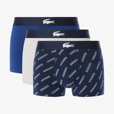 LACOSTE 3Pack Logo Print Stretch Cotton Trunk Short 5H1288-10画像