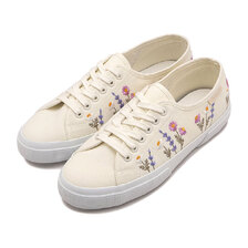 SUPERGA 3750 FLOWER EMBROIDERY LEGGERA(WHITE AVORIO-PINK-VIOLET LILLA) 6S8161ZW-AA5画像